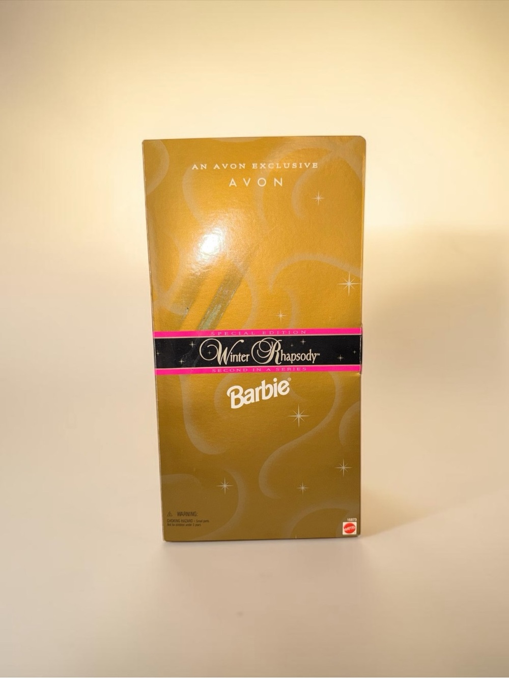 Barbie Avon Winter Rhapsody Gift Set - Gold with Pink & Black Trim